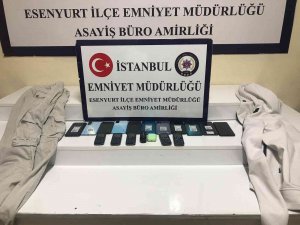 Fare Gibi Duvarı Delip Binlerce Liralık Telefon Çaldılar