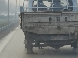 Patlak Lastikle Seyreden Sürücü Cezasız Kalmadı