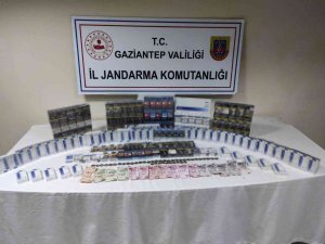 Gaziantep’te Bin 850 Paket Kaçak Sigara Ele Geçirildi