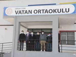 Cizre Kaymakamı Tunç, Yapımı Tamamlanan Okulda İncelemelerde Bulundu