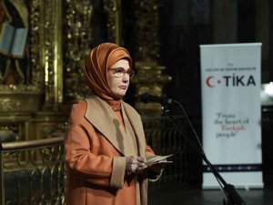 Emine Erdoğan, Ukrayna’da Aziz Sofya Katedrali’nin Türkçe Sesli Rehber Projesi Açılış Programı’na Katıldı