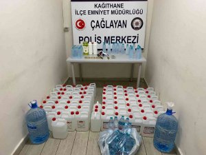 İ̇stanbul’da 400 Litre Sahte Alkol Ele Geçirildi