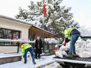 Ankara’da Muhtarlara Tuz Desteği