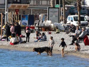 Bodrum’da Güneşi Gören Sahile Koştu