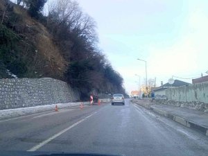 Kastamonu’da Eriyen Kar Heyelana Sebep Oldu