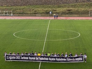 Sinopsporlu Futbolcular Yaşanan Sel Felaketini Unutturmadı