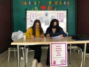 Bubyo Öğrencilerinden Kadına Şiddeti Önleme Kampanyası