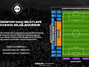 Altay - Çaykur Rizespor Maçının Biletleri Satışa Çıkıyor
