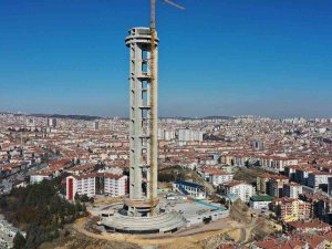 Keçiören’deki Cumhuriyet Kulesi Yükselmeye Devam Ediyor