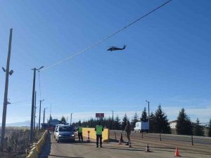 Jandarmadan Helikopterli Trafik Denetimi