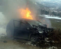 Samsun'da trafik kazası 1 ölü, 7 yaralı VİDEO İZLE