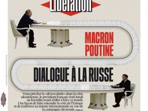 Macron Ve Putin’in Oturduğu Masa Fransa Basınının Gündeminde