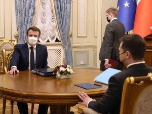 Macron-zelenskiy Görüşmesi Başladı