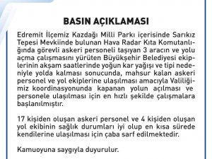 Kazdağları’nda Mahsur Kalan 21 Kişi İçin Kurtarma Çalışması Başlatıldı