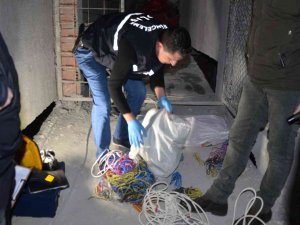 Kablo Hırsızı Kaçamadan Yakalandı