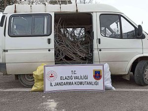 Elazığ’da Kablo Hırsızı Yakalandı