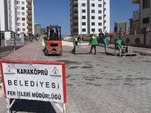 Karaköprü’de Kilitli Parke Çalışmaları Devam Ediyor