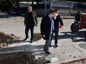 Kemer Belediyesi Başkan Vekili Fidan, Yol Yapım Çalışmalarını İnceledi