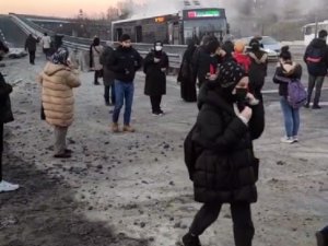 Seyir Halindeki İ̇ett Otobüsünde Yangın Çıktı