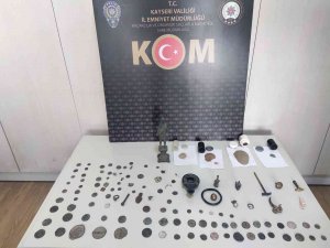 Kayseri’de Tarihi Eser Kaçakçısı Bir Şahıs Yakalandı