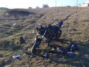 Alkollü Sürücünün Kullandığı Motosiklet Takla Attı, Hurdaya Döndü: 2 Yaralı
