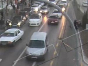 Isparta’da Motosiklet Kadına Çarptı