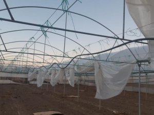 Eskişehir’de Şiddetli Lodos Seralara Maddi Zarar Verdi