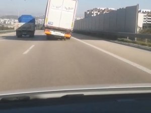 Bursa’da Yan Giden Dorse Görenleri Şaşkına Çevirdi