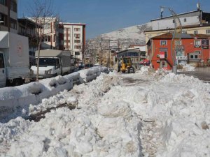 Hakkari Belediyesi 11 Noktadan Şehir Dışına Kar Taşıyor