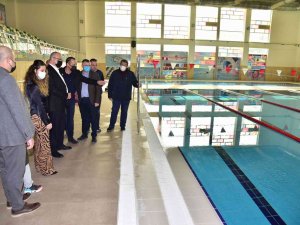 Başkan Ergün Tarık Almış Spor Tesisleri’ni İnceledi
