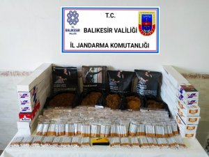 Bandırma ’ Da Kaçak Tütün Ele Geçirildi