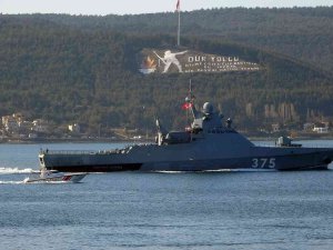 Rus Savaş Gemisi ‘Dmitry Rogachev’ Çanakkale Boğazı’ndan Geçti