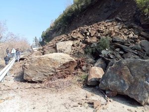 Denizli - Babadağ Yolunda Heyelan