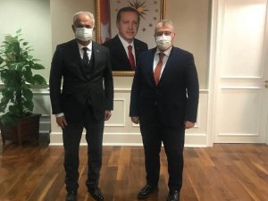Başkan Yaman, Sağlık Bakanı Yardımcısı Eldemir’i Ziyaret Etti