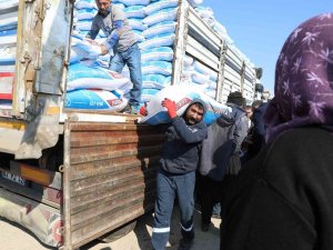 Besicilere Yüzde 100 Hibeyle 375 Ton Yem Desteği