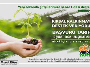 Mamak Belediyesi’nden Kırsal Kalkınmaya Destek