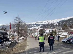 Jandarmadan Helikopter Destekli Trafik Denetimi