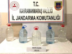 Kahramanmaraş’ta 25 Litre Sahte İçki Ele Geçirildi