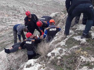 Uçurumdan Yuvarlanan Kişi Yaralandı