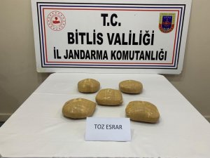 Bitlis’te 5 Kilo 200 Gram Esrar Ele Geçirildi