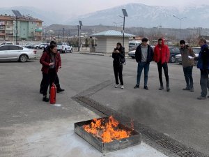 Genç Sporculara Yangın Eğitimi