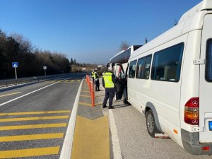 Yapılan Denetimde 6 Yolcu Minibüsü Trafikten Men Edildi