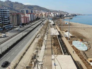 Giresun Belediyesi Sahil Projesinin Yüzde 75’ini Tamamladı