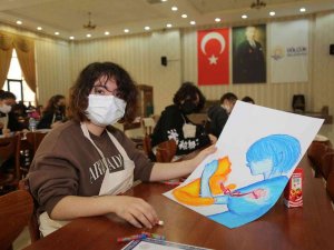 Öğrenciler Hayvan Sevgisini Resimlere Yansıttı