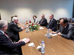 Cumhurbaşkanı Erdoğan, Senegal’de Almanya Cumhurbaşkanı Steinmeier İle Görüştü