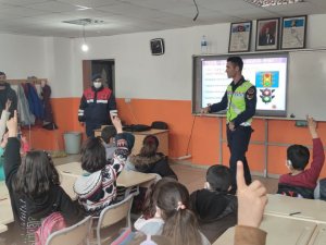 Mardin’de Jandarmadan Öğrencilere Trafik Eğitimi