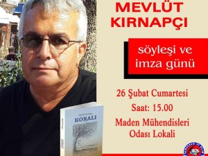 Kırnapçı’nın Yeni Kitabı ‘Koralı’ Okuyucuyla Buluşuyor