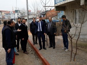 Huzur Mahallesinde Eksik Kaldırımlar Tamamlanıyor