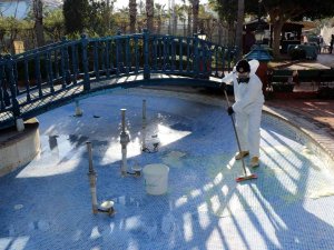 Alanya’da Süs Havuzları Yaz Dönemine Hazırlanıyor