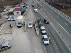 Malatya’da Dron İle Sürücülere Sıkı Takip